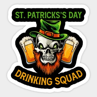 St. Patricks's Day Drinking 2021 Squad Family Bar Parade Sticker